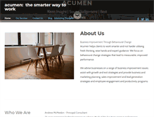 Tablet Screenshot of acumenmarketing.com.au